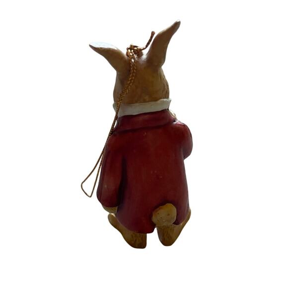 March Hare Alice in Wonderland Ceramic Ornament 4 inch Figurine White Rabbit - Picture 3 of 7